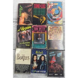9 Cassette Lot: 80s, 90s Various artst